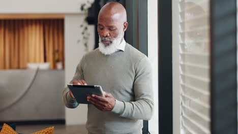 african businessman, tablet