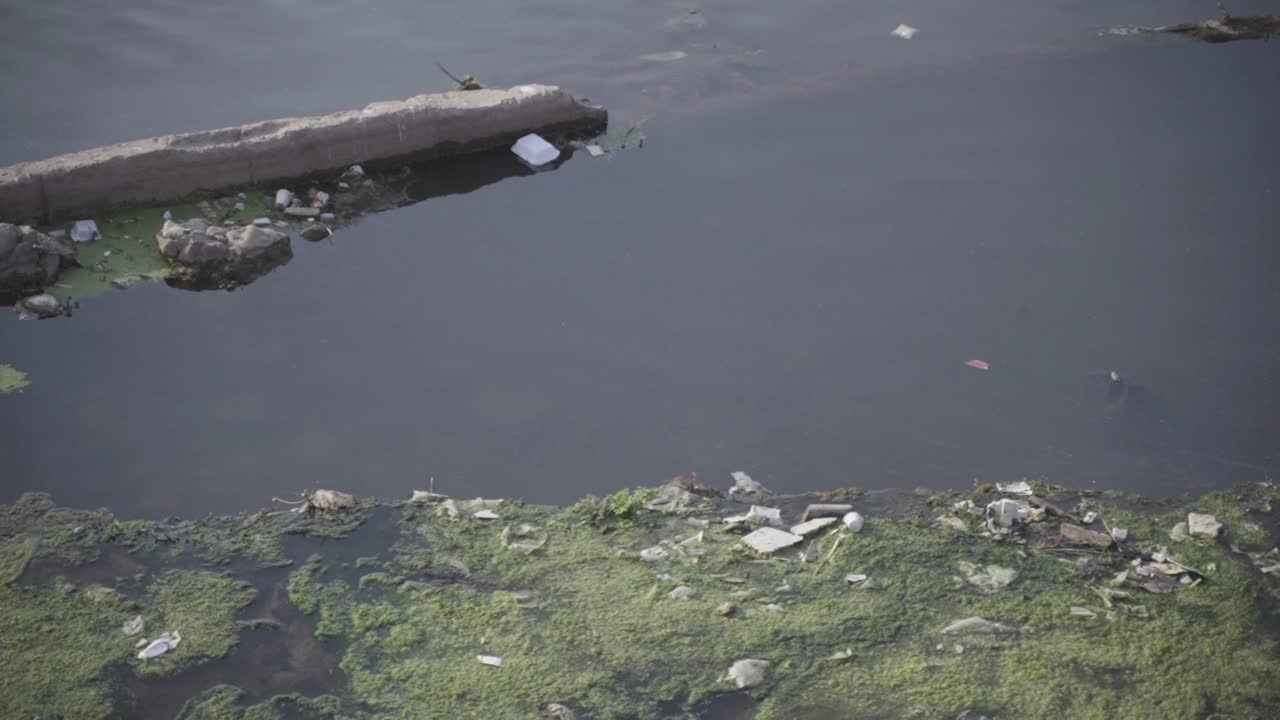 Contaminated Industrial Dirty Waste Water, Global Warming And Pollution Disaster