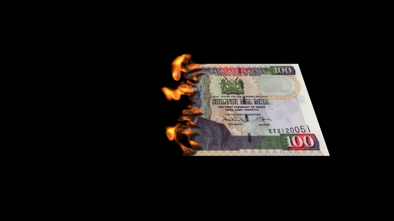 Burning Kenyan Shilling