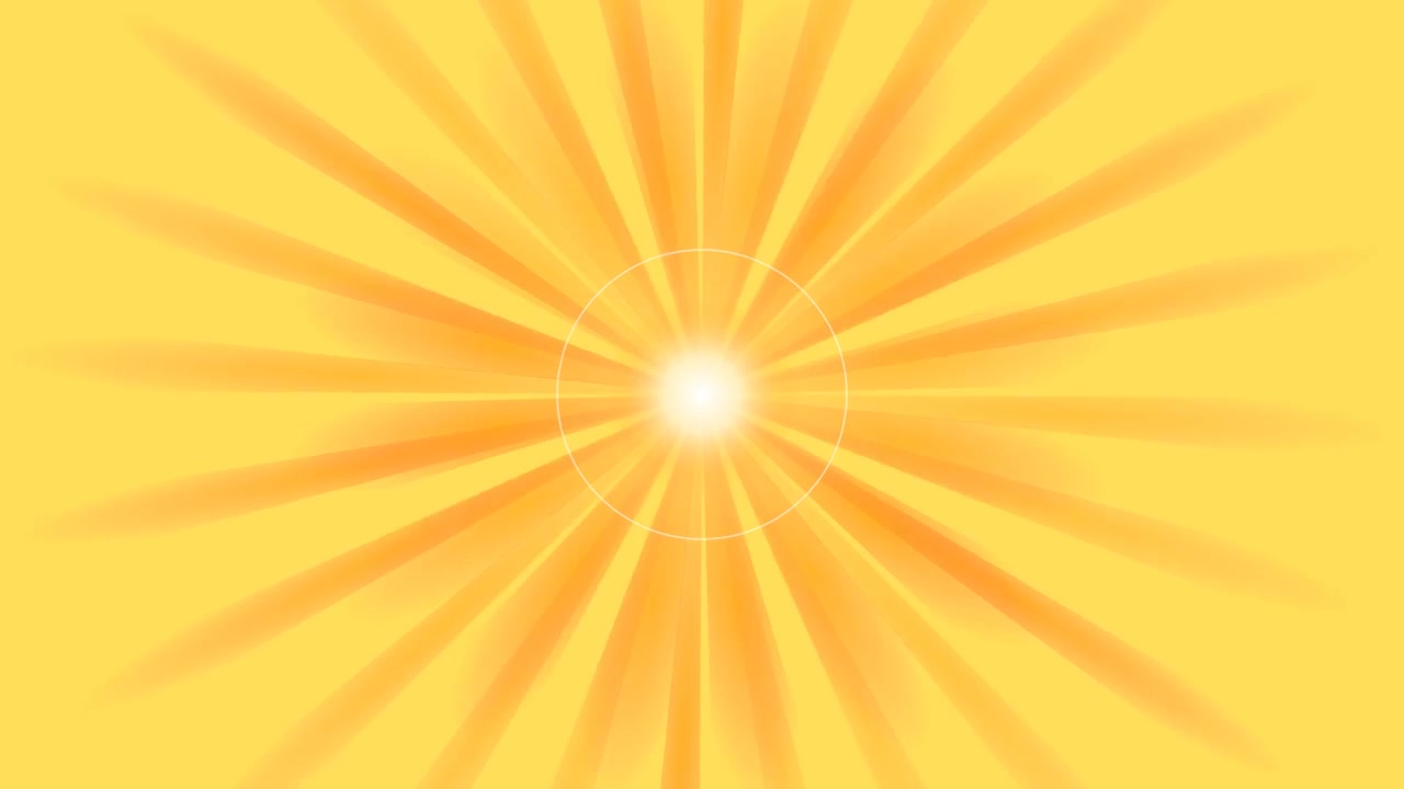 Abstract Yellow Sunburst Background with Radiant Light Rays