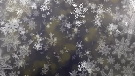 snowflakes and lights