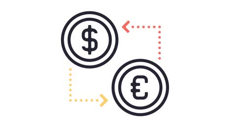 exchange rate icon animation