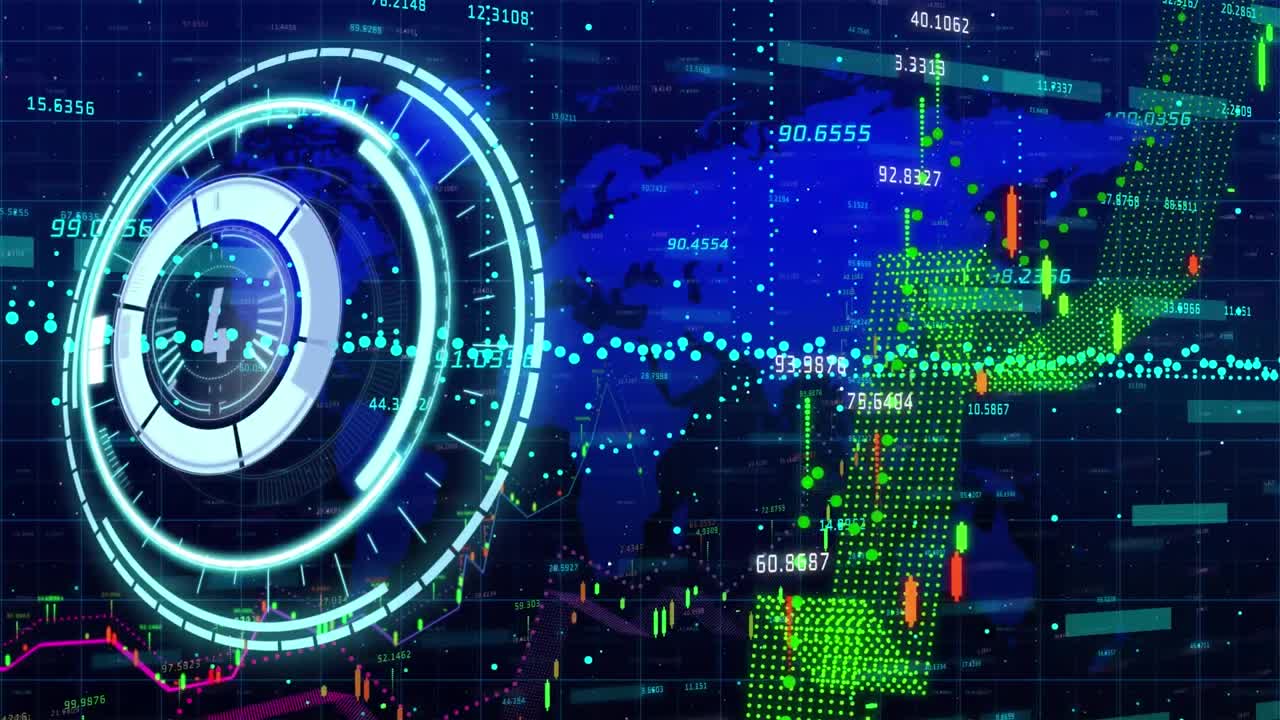 Animation of scope scanning over data processing