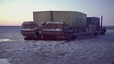 icebreaker barge operations in winter