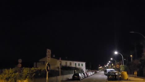 tormenta eléctrica de noche en mallorca