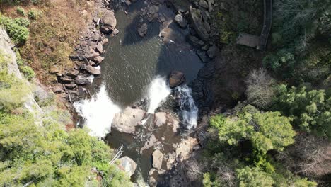 Blackwater-Falls-Wv-Top-Down-Drohne