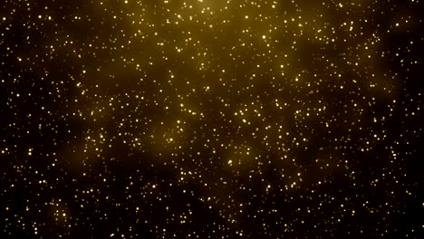 partículas de oro brillo bokeh premio polvo abstracto bucle de fondo