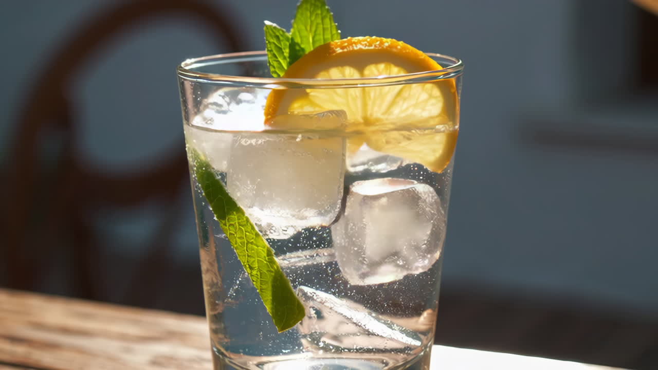 Refreshing Iced Drinks on a Sunny Day