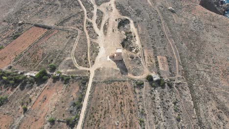 Aerial-drone-video-from-northern-Malta-near-the-Ghajn-Znuber-Tower