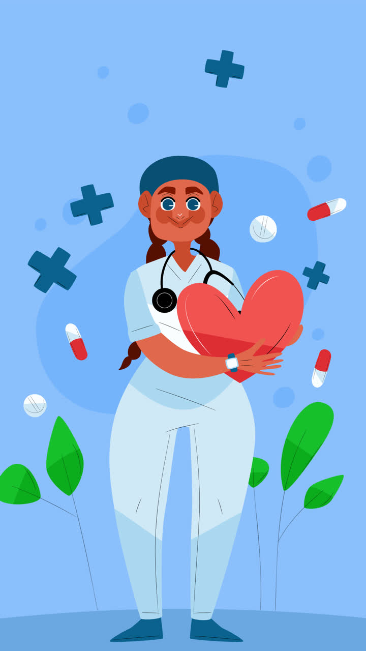 un médico con un corazón amable.