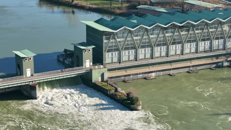 Walkway-along-hydropower-house-on-sunny-afternoon-3x-pan