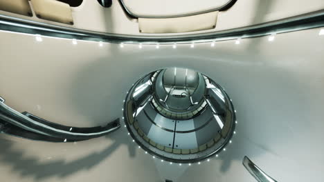 interior of futuristic internation space station