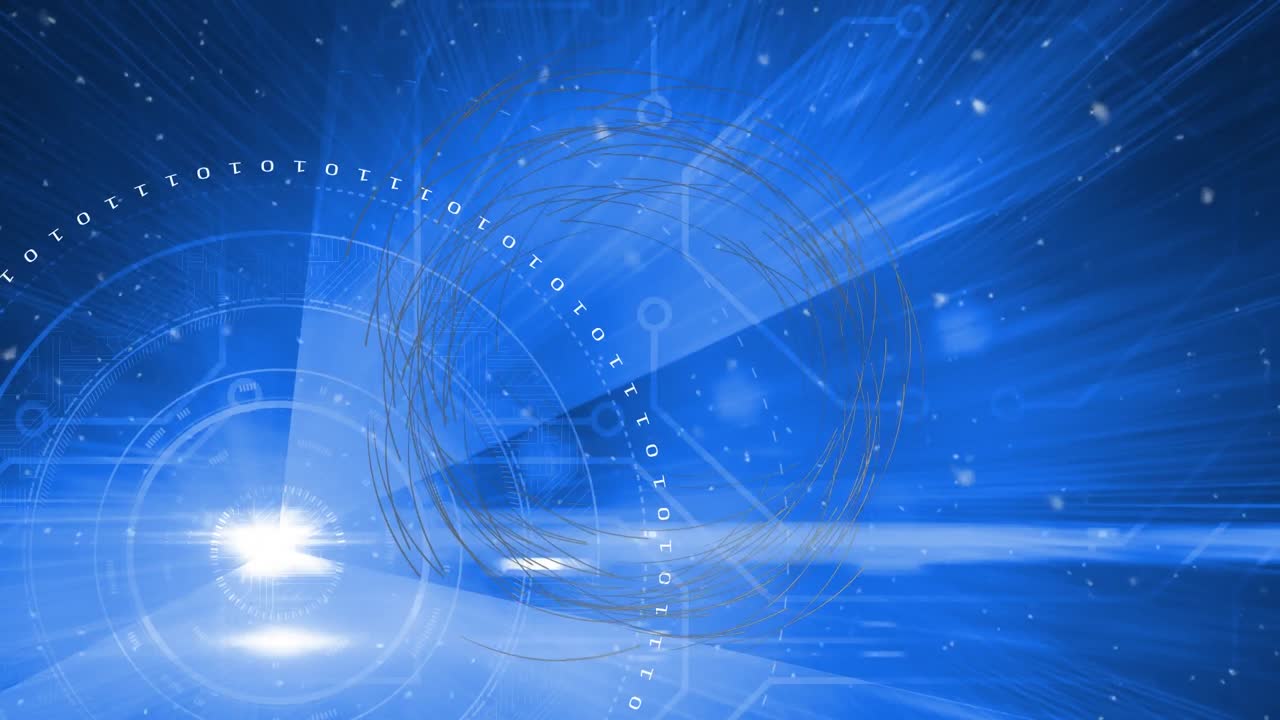 데이터 처리 및 연결 네트워크에 대한 범위의 애니메이션