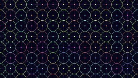 rainbow dots pattern with neon lines 1