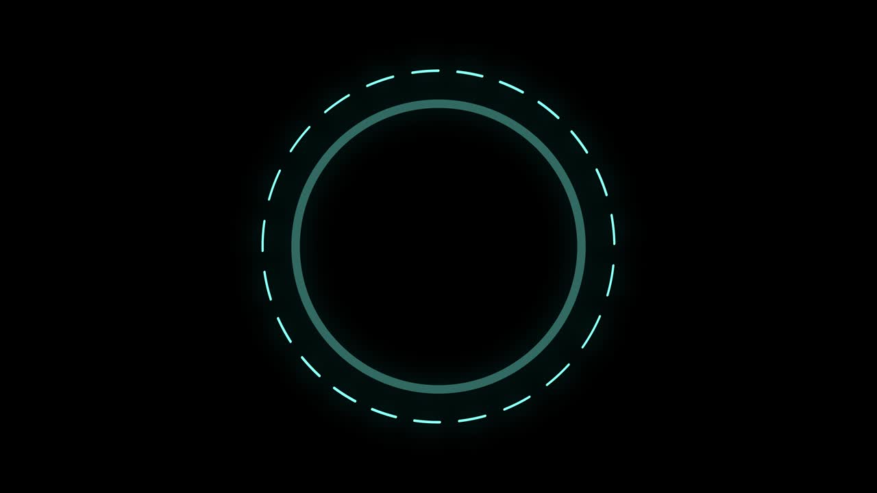 Glowing button graphic animation.