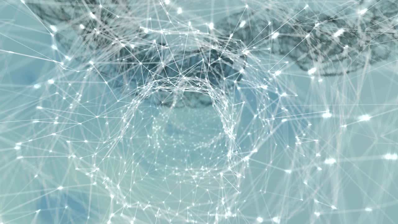 디지털 공간 추상화: 스플레이링 트로트 데이터 터널