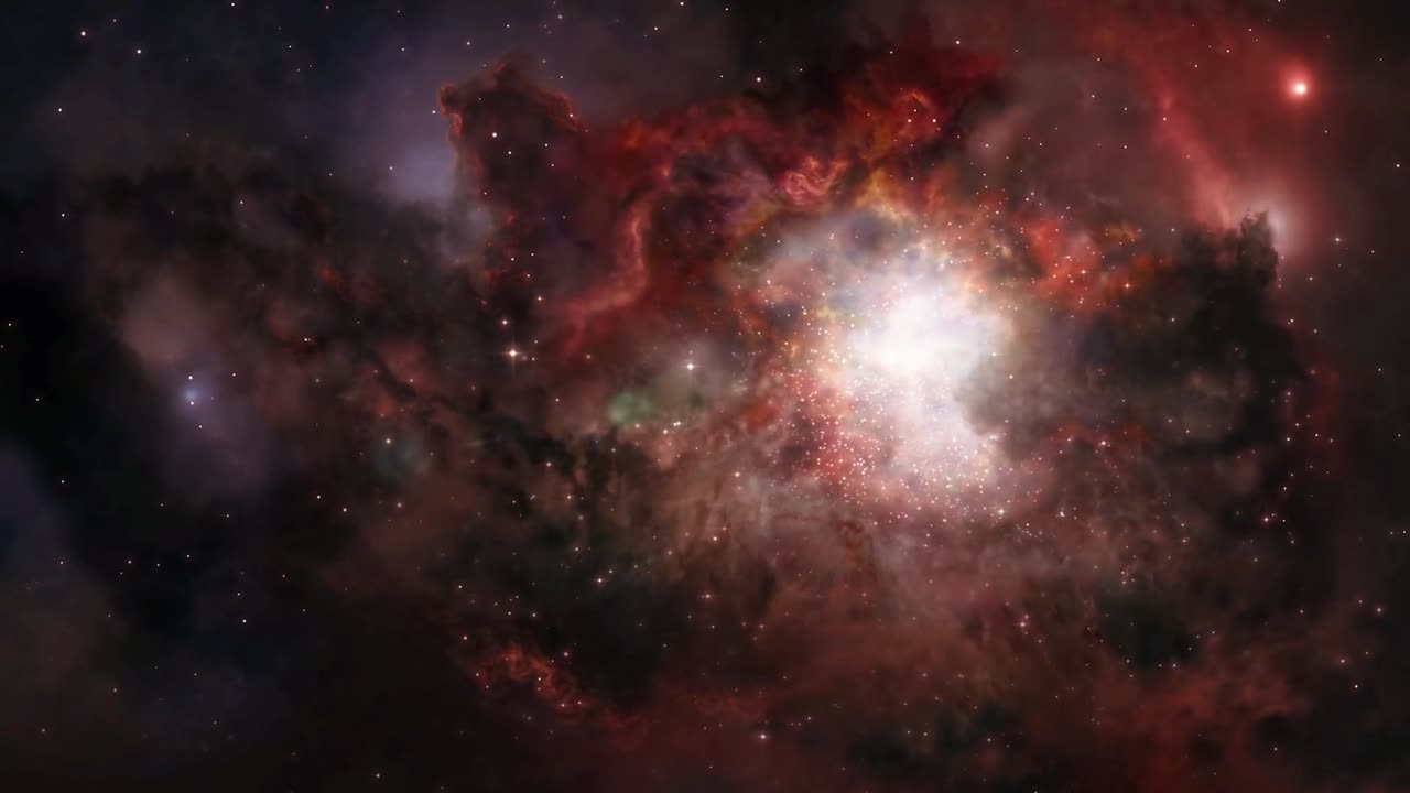 viajando a través de campos estelares en el espacio exterior