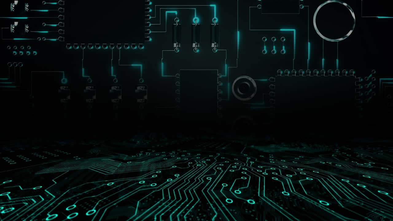 컴퓨터 회로판으로 스 ⁇  스캐닝 데이터 처리 및 통계 기록의 애니메이션