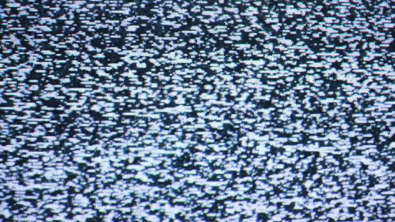 신호가 없는 tv 화면