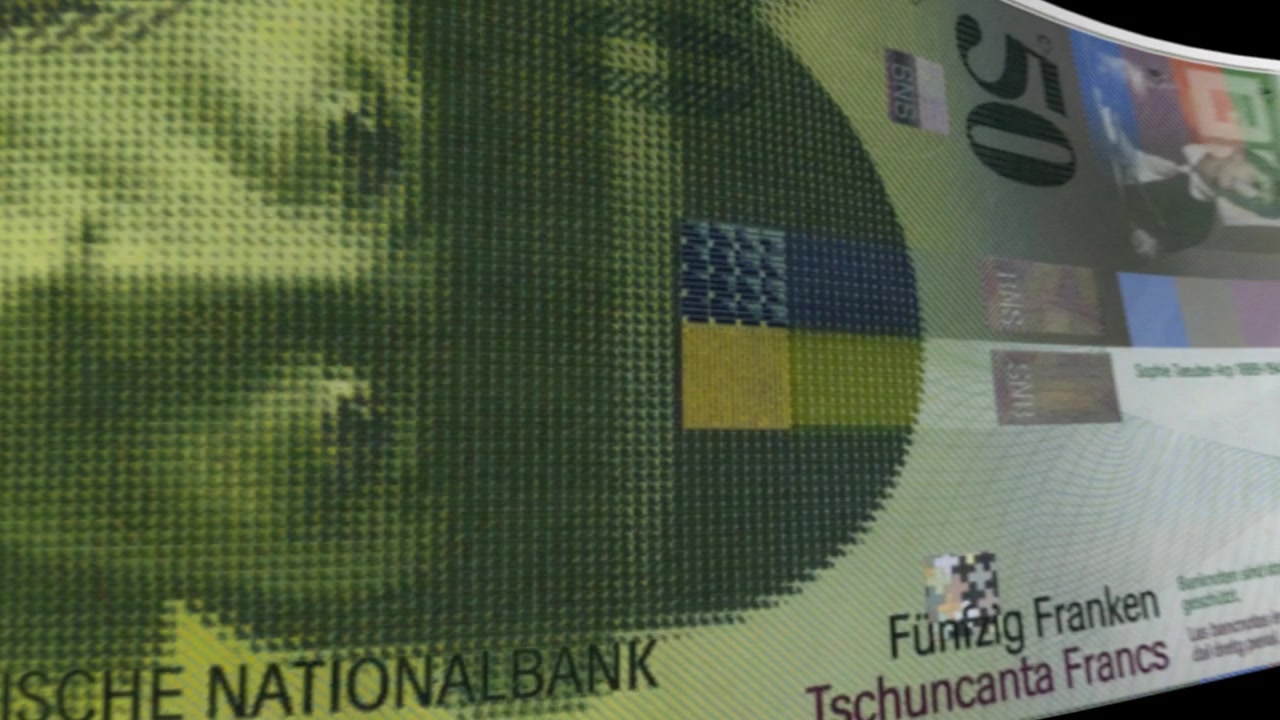Švýcarská bankovka 50 franků