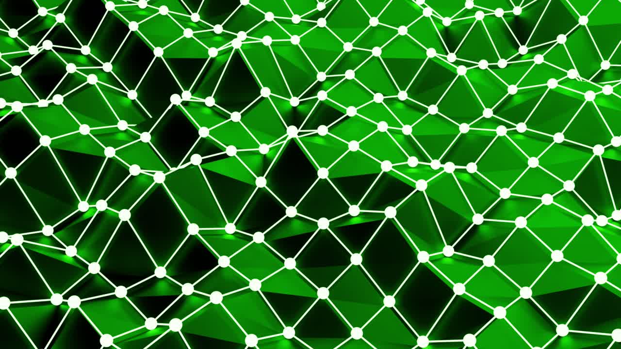 Abstract Green Geometric Background