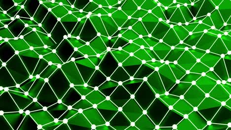 Fondo geométrico verde abstracto