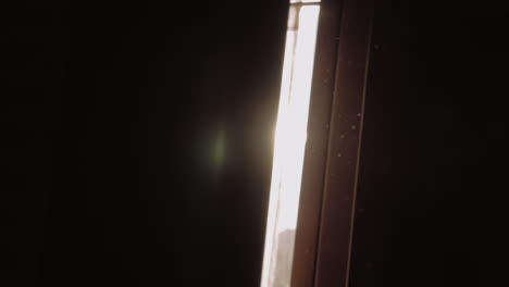 dust particles and bright sun flare in the room