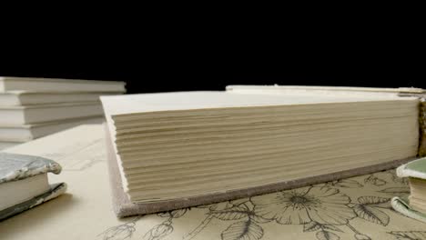 antique books and vintage paper