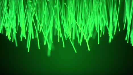 líneas verdes brillantes abstractas