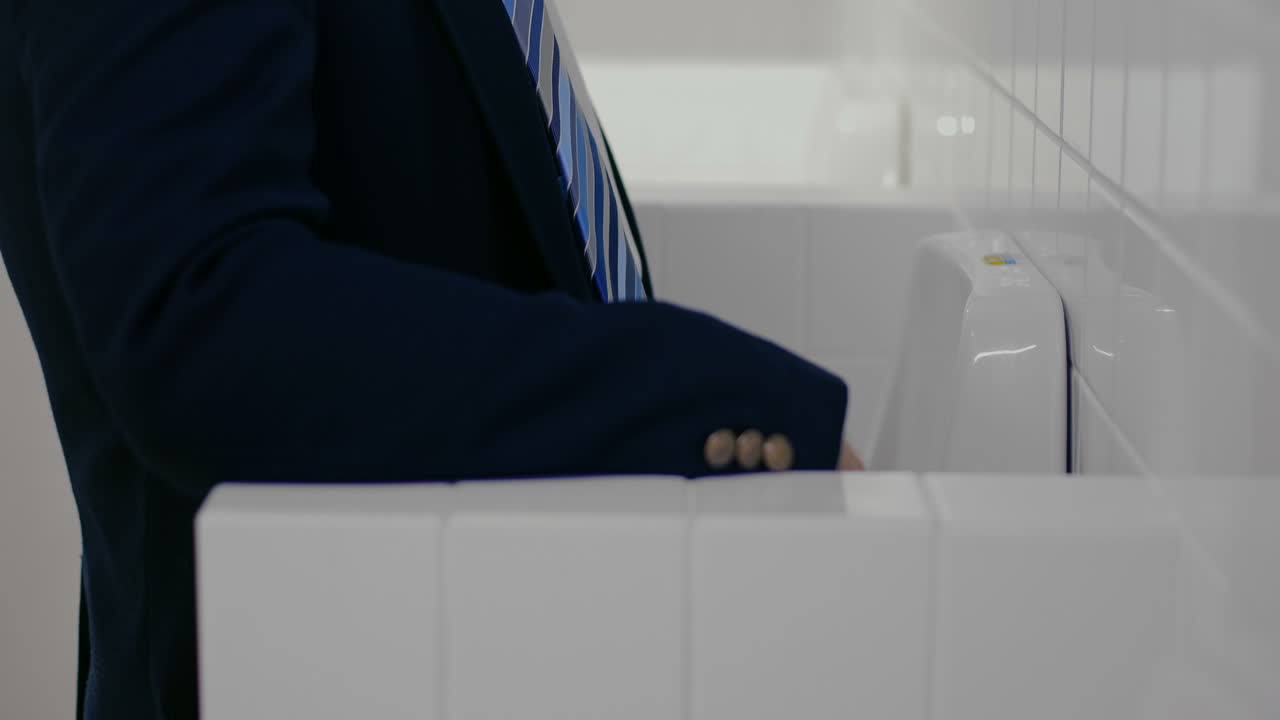 Man at a urinal