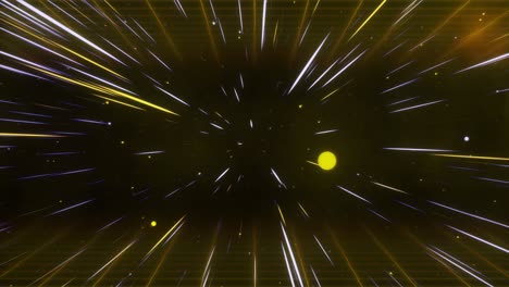 efecto visual de viaje hiperespacial