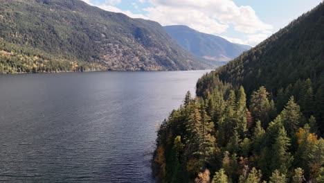 nature's palette: dunn lake's reflections of autumn and mountain charm