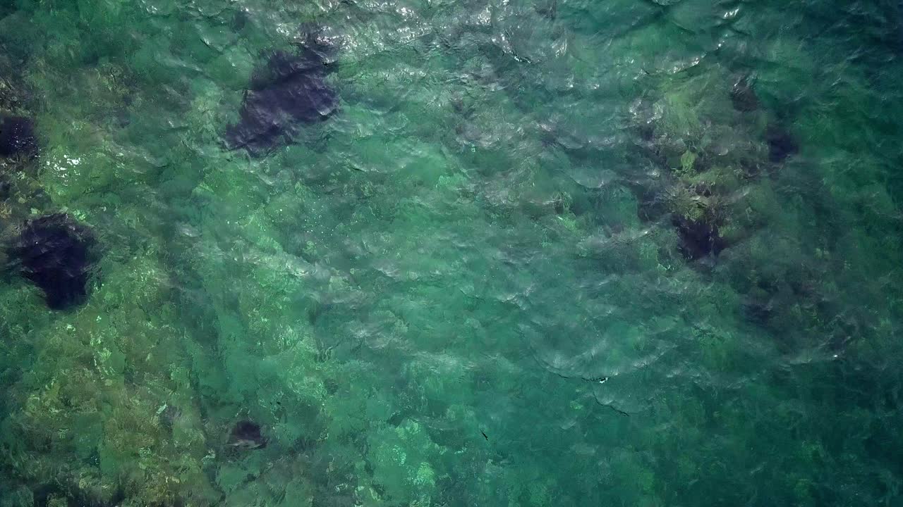 Calm waves, slowly rolling