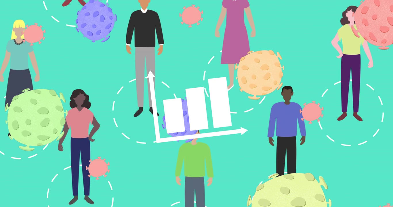 Animated Infographic Showing Virus Spread Among People