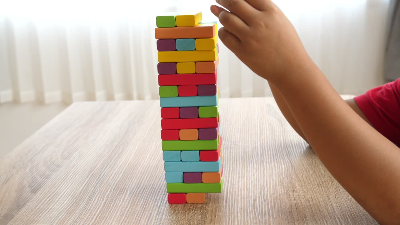 Hand Play Wood Block Tower Game