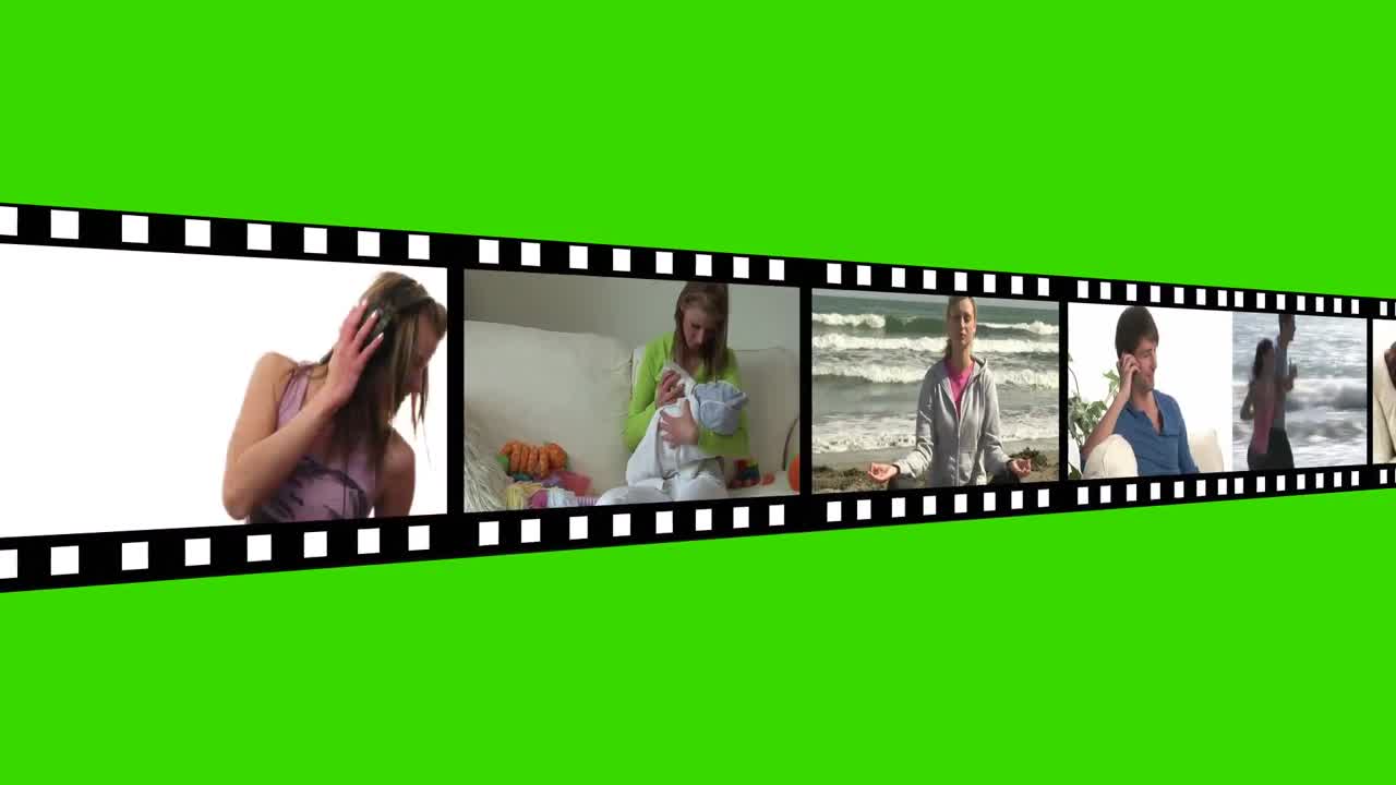 montaje de imágenes de estilo de vida