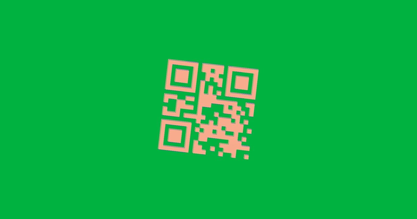 QR code scanner against blue background