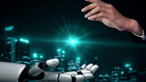 Futuristic-robot-artificial-intelligence-enlightening-AI-technology-concept