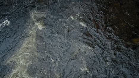 closeup,-water-flowing-in-the-River-Dee,-Scotland