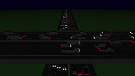 heavy traffic night looping