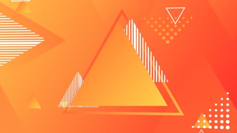 animación de un fondo simple con un triángulo