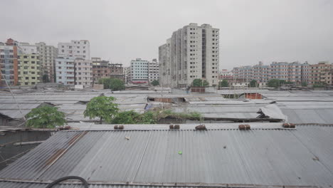 huge slam houses of dhaka city made of tin shed