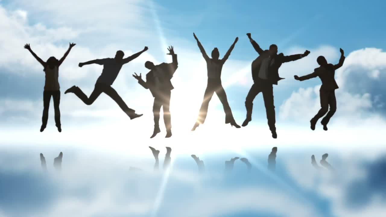 느린 속도로 뛰어다니는 사업가들의 시리즈