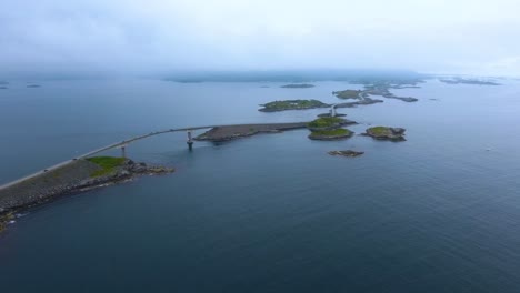 atlantic ocean road aerial footage norway