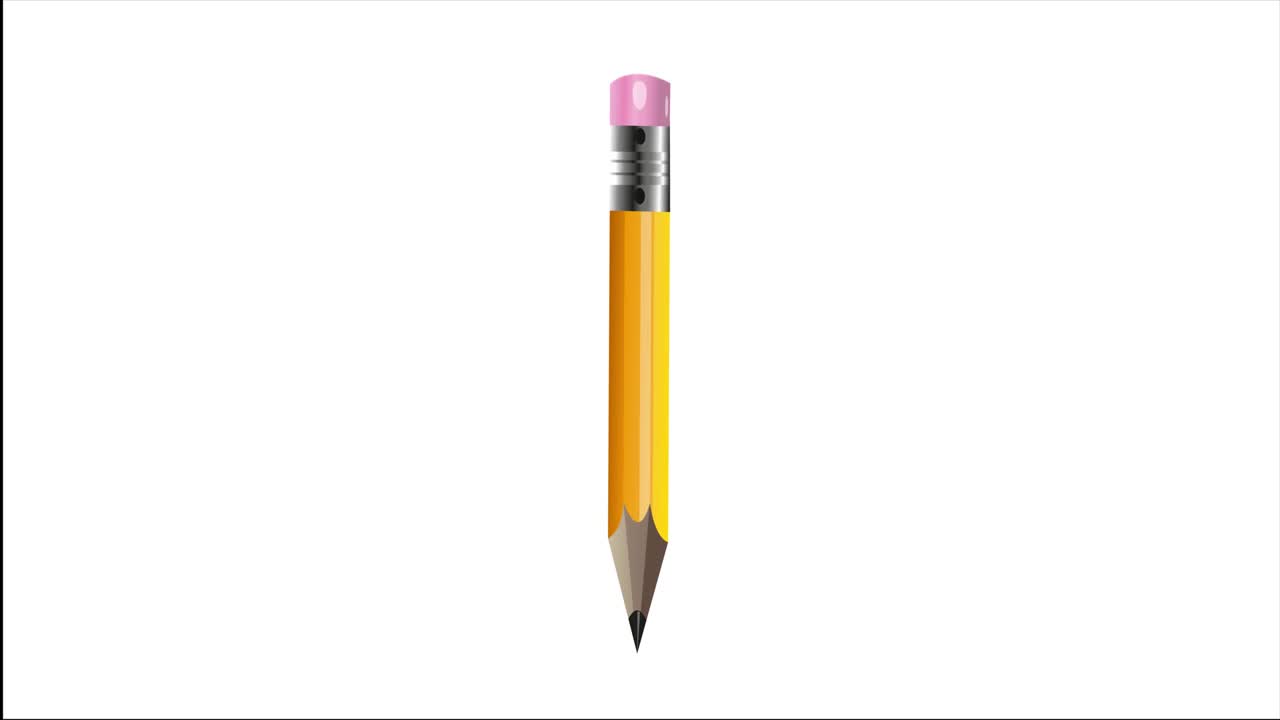 escritorio lápiz de madera sobre fondo blanco aislado