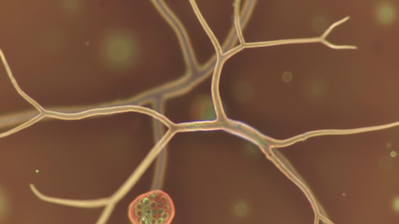 Microscopic Exploration of Neuronal Structures: An In-Depth Look at Intricate Connections and Synaptic Interactions in Nervous Tissue