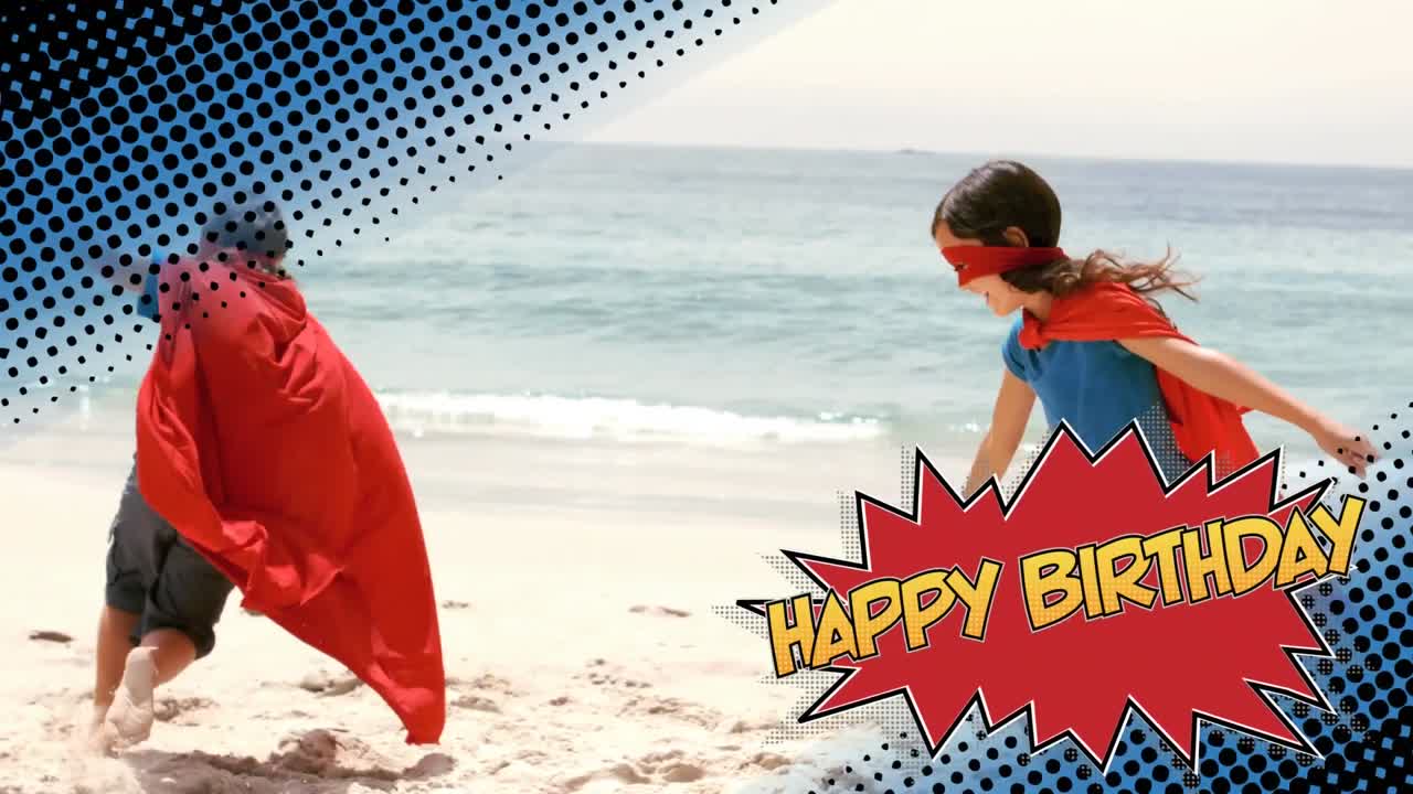 feliz cumpleaños escrito en la burbuja del discurso