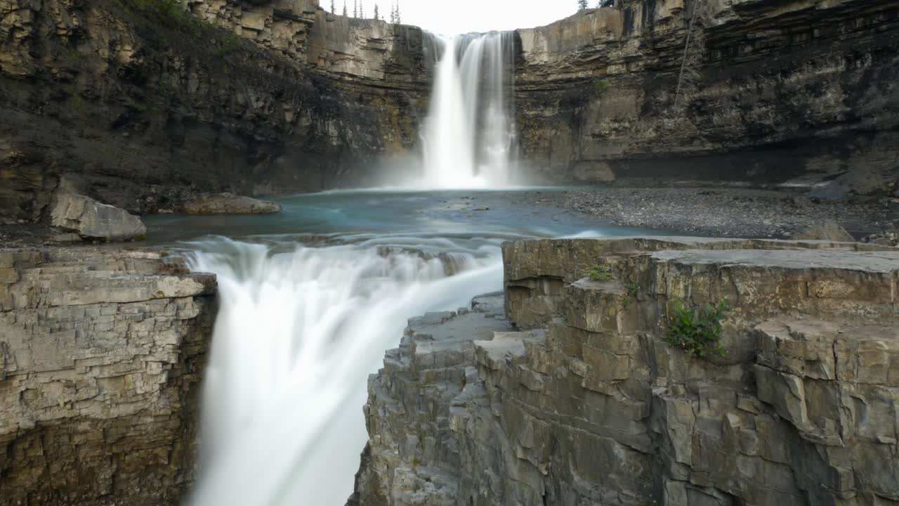 timelapse de crescent falls ubicado fuera de nordegg alberta