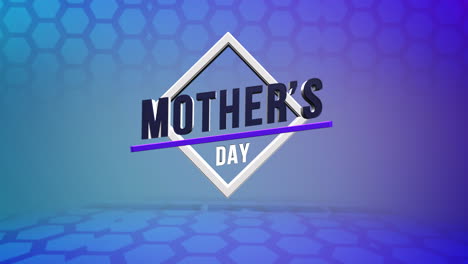 Modern-Mother-Day-on-blue-gradient-with-hexagons-pattern