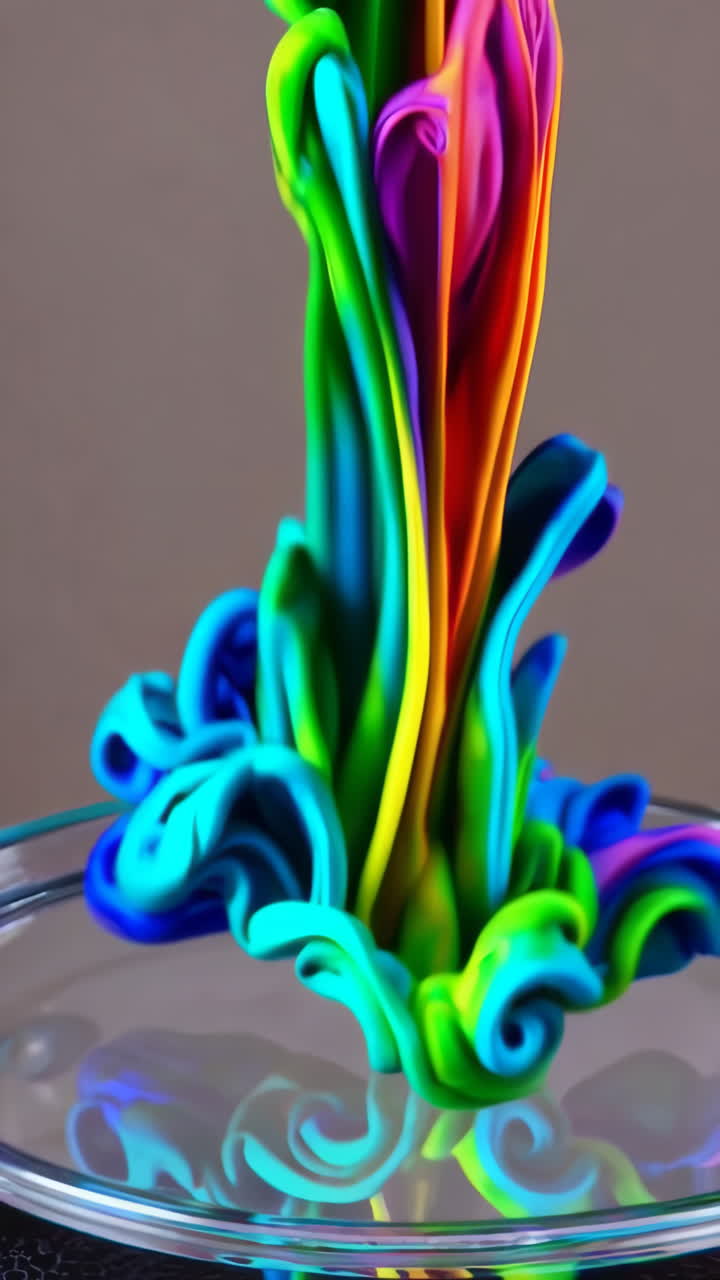 Rainbow Liquid Explosion